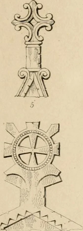 An illustration from A dictionary of the architecture and archaeology of the Middle Ages : including words used by ancient and modern authors in treating of architectural and other antiquities ... : also, biographical notices of ancient architects, 1838, leaf 579