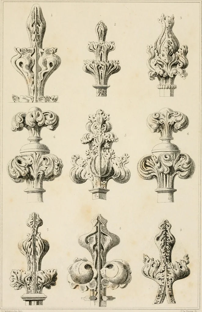 An illustration from A dictionary of the architecture and archaeology of the Middle Ages : including words used by ancient and modern authors in treating of architectural and other antiquities ... : also, biographical notices of ancient architects, 1838, leaf 591