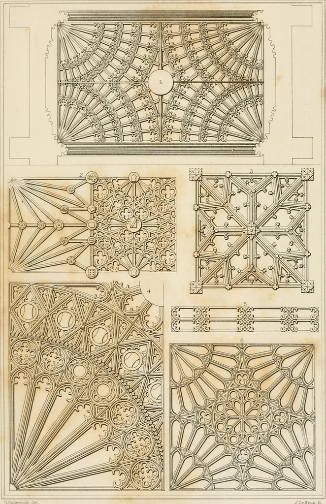 An illustration from A dictionary of the architecture and archaeology of the Middle Ages : including words used by ancient and modern authors in treating of architectural and other antiquities ... : also, biographical notices of ancient architects, 1838, leaf 599