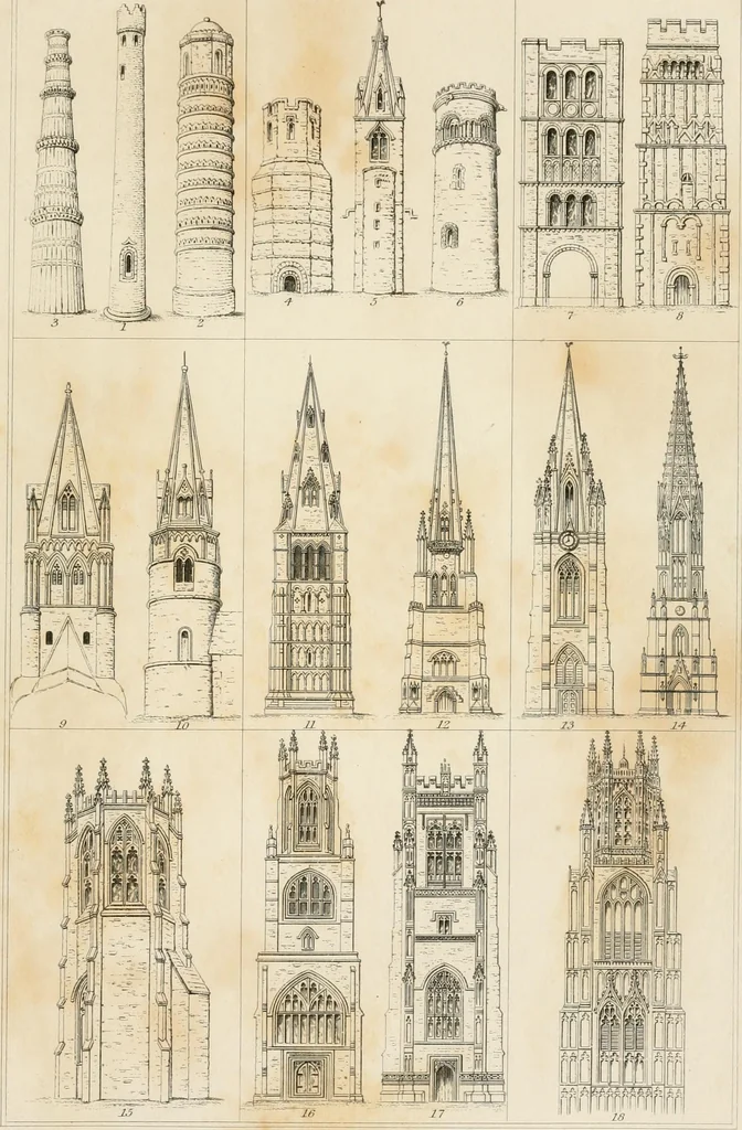 An illustration from A dictionary of the architecture and archaeology of the Middle Ages : including words used by ancient and modern authors in treating of architectural and other antiquities ... : also, biographical notices of ancient architects, 1838, leaf 601
