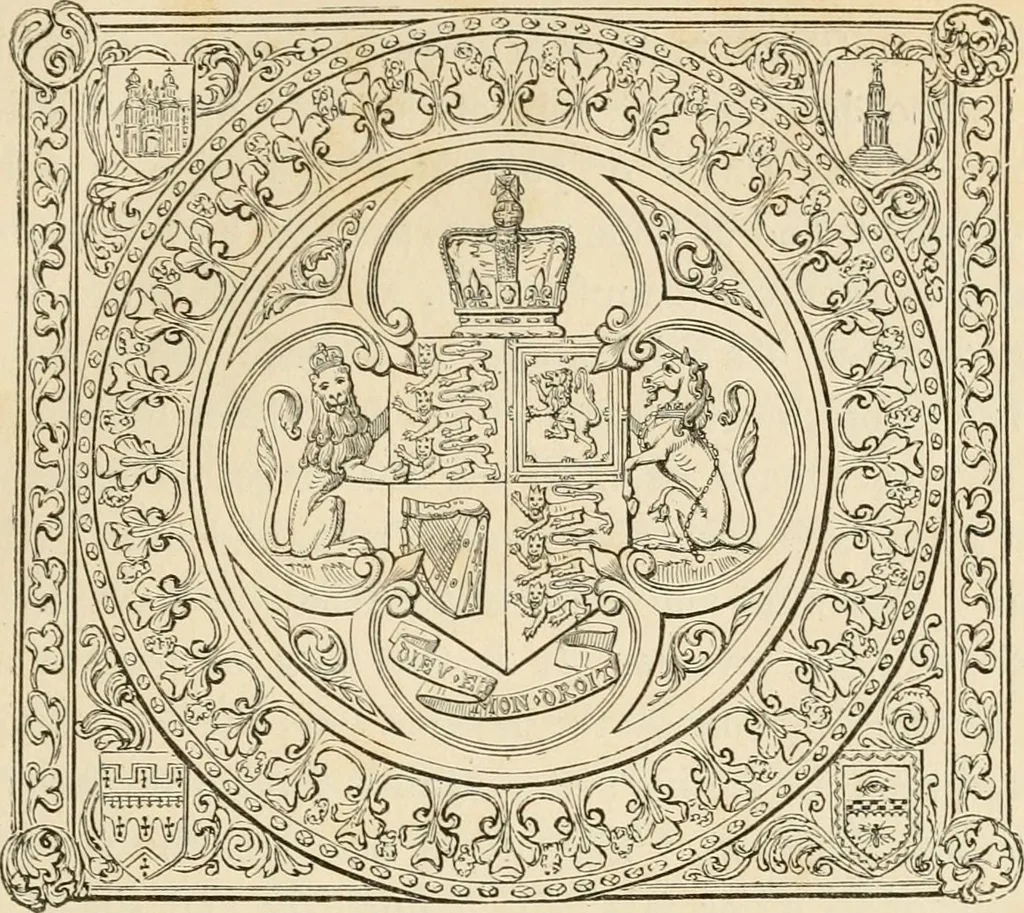 An illustration from A dictionary of the architecture and archaeology of the Middle Ages : including words used by ancient and modern authors in treating of architectural and other antiquities ... : also, biographical notices of ancient architects, 1838, leaf 9