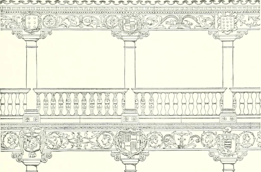 An illustration from A dictionary of architecture and building : biographical, historical, and descriptive, 1902, leaf 102