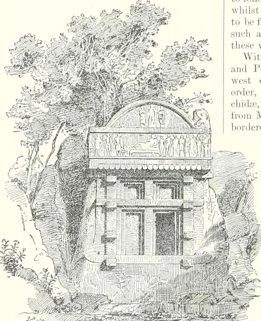 An illustration from A dictionary of architecture and building : biographical, historical, and descriptive, 1902, leaf 105
