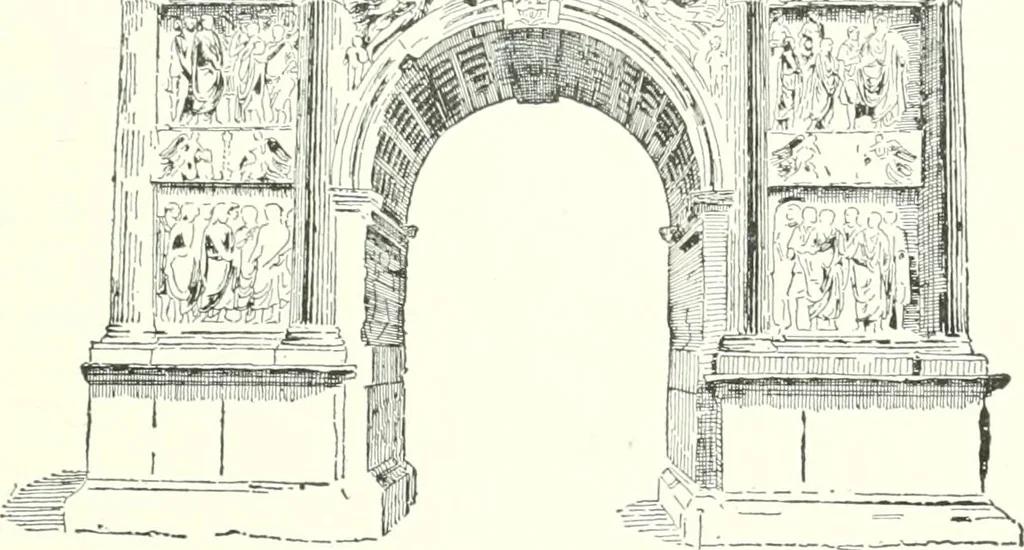 An illustration from A dictionary of architecture and building : biographical, historical, and descriptive, 1902, leaf 110