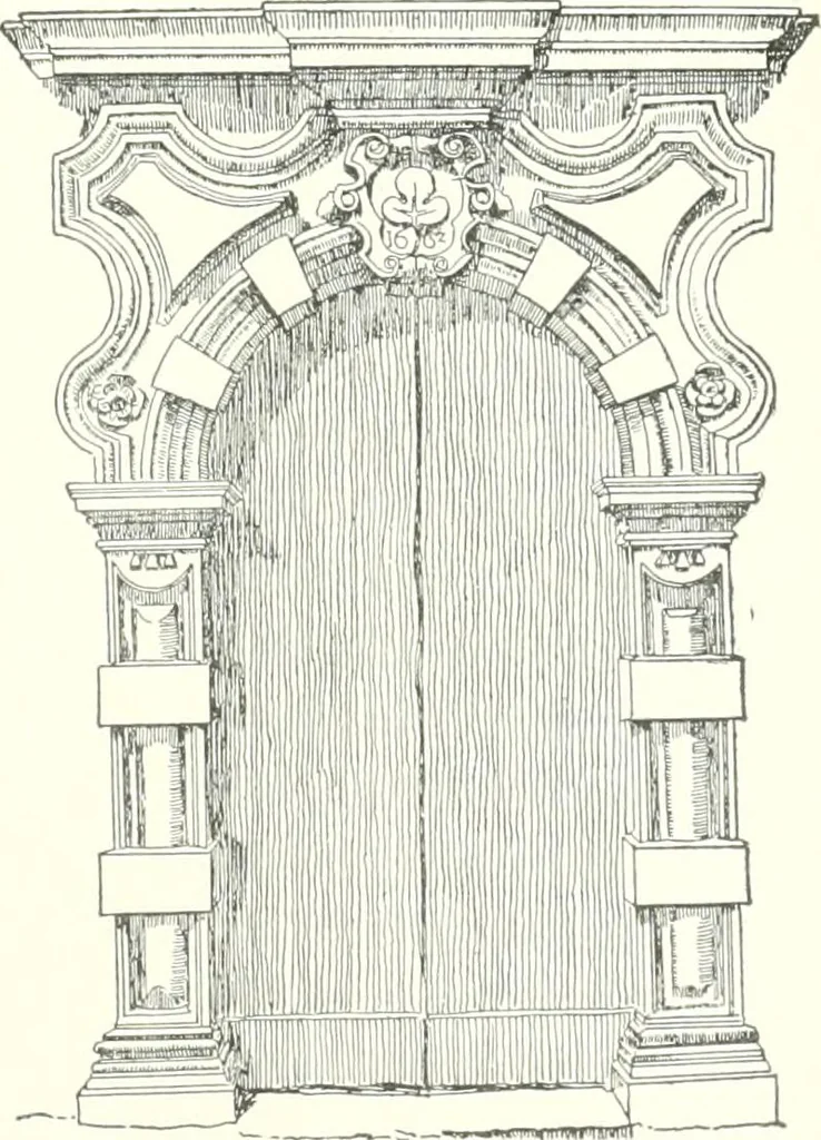 An illustration from A dictionary of architecture and building : biographical, historical, and descriptive, 1902, leaf 136