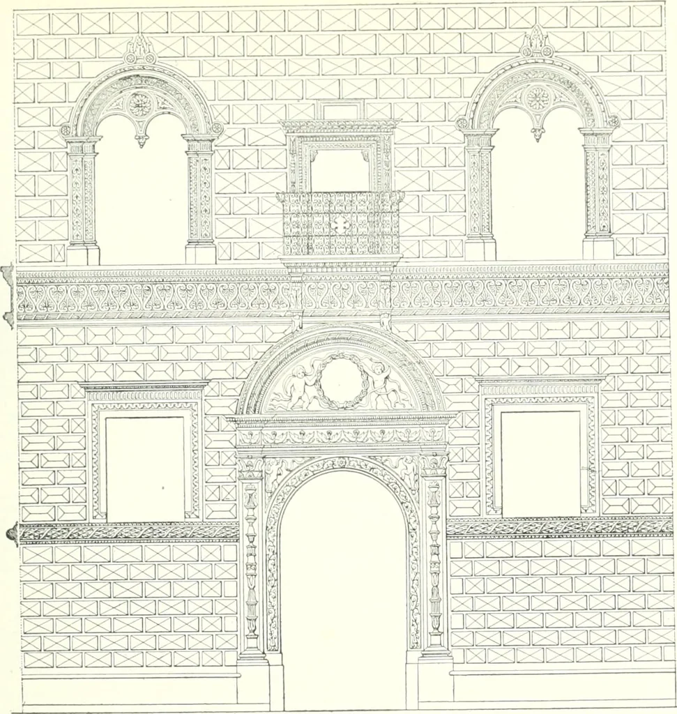 An illustration from A dictionary of architecture and building : biographical, historical, and descriptive, 1902, leaf 142