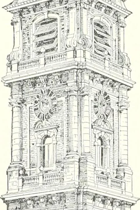 An illustration from A dictionary of architecture and building : biographical, historical, and descriptive, 1902, leaf 163