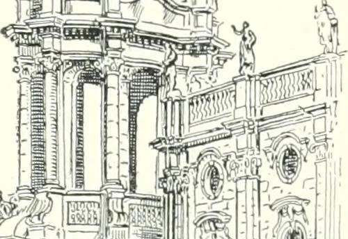 An illustration from A dictionary of architecture and building : biographical, historical, and descriptive, 1902, leaf 164