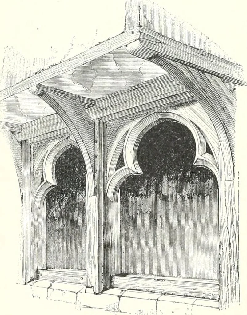 An illustration from A dictionary of architecture and building : biographical, historical, and descriptive, 1902, leaf 209