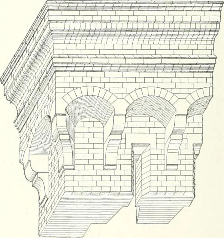 An illustration from A dictionary of architecture and building : biographical, historical, and descriptive, 1902, leaf 215
