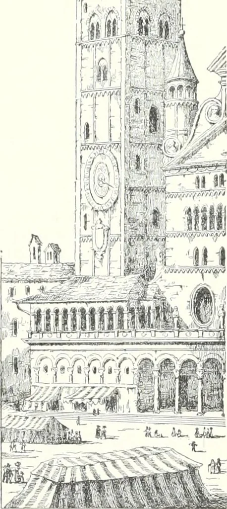An illustration from A dictionary of architecture and building : biographical, historical, and descriptive, 1902, leaf 257