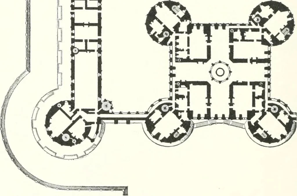 An illustration from A dictionary of architecture and building : biographical, historical, and descriptive, 1902, leaf 313