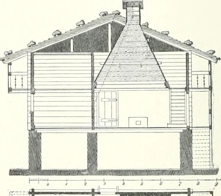 An illustration from A dictionary of architecture and building : biographical, historical, and descriptive, 1902, leaf 317