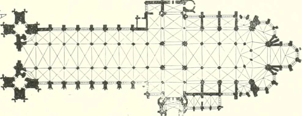 An illustration from A dictionary of architecture and building : biographical, historical, and descriptive, 1902, leaf 336