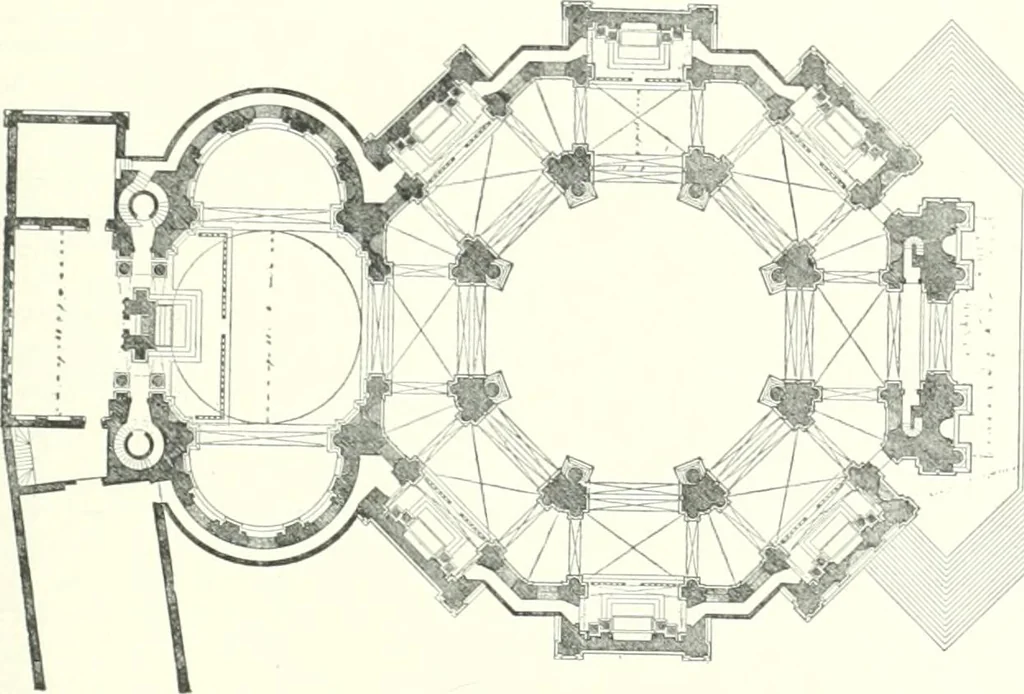 An illustration from A dictionary of architecture and building : biographical, historical, and descriptive, 1902, leaf 342