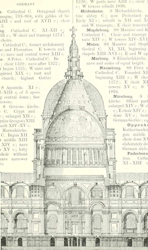 An illustration from A dictionary of architecture and building : biographical, historical, and descriptive, 1902, leaf 344