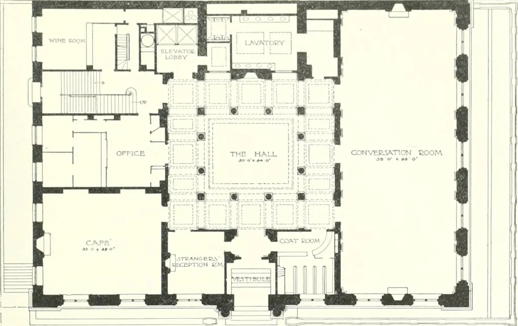 An illustration from A dictionary of architecture and building : biographical, historical, and descriptive, 1902, leaf 370