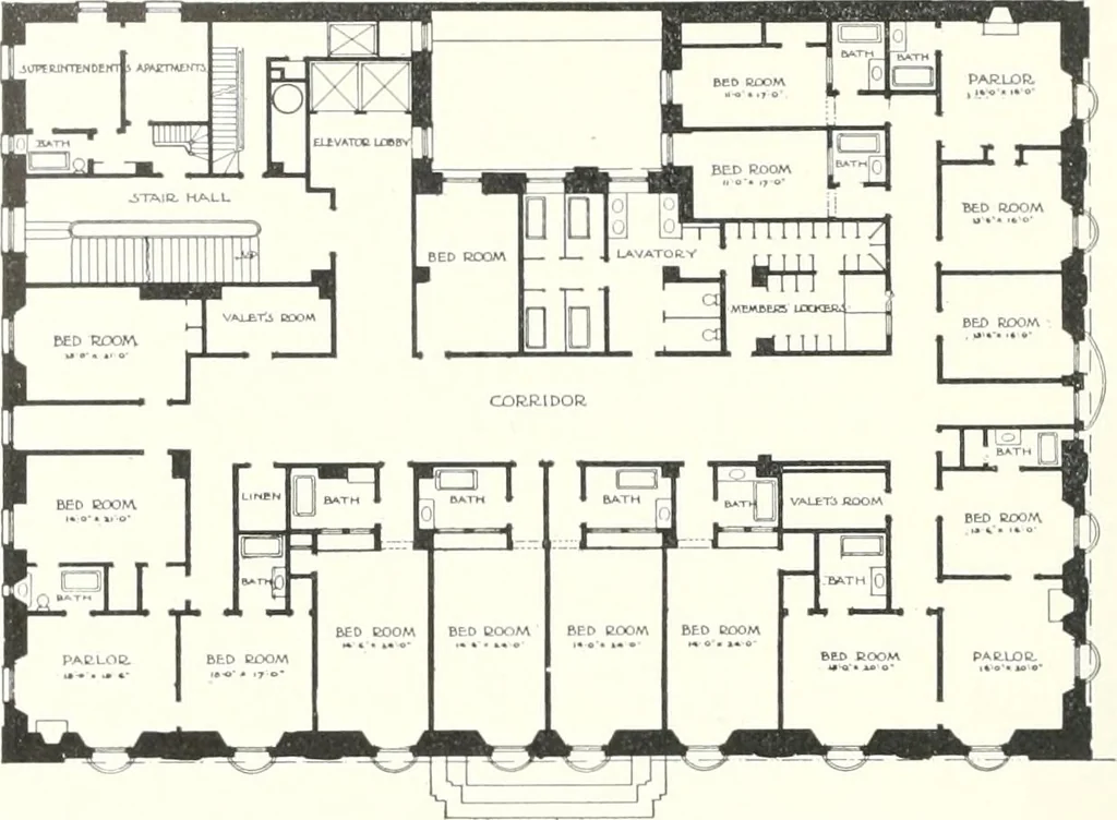An illustration from A dictionary of architecture and building : biographical, historical, and descriptive, 1902, leaf 371
