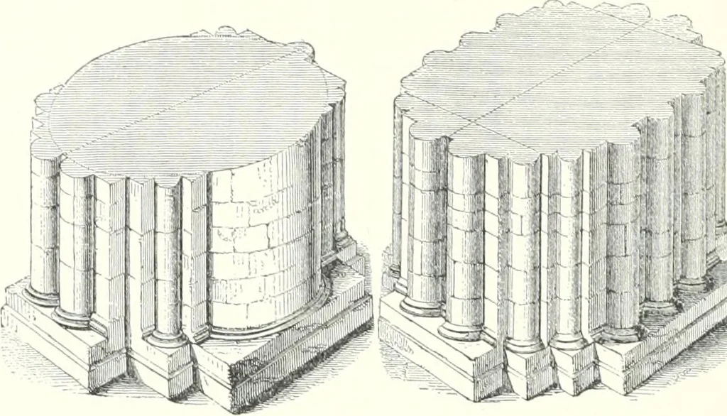 An illustration from A dictionary of architecture and building : biographical, historical, and descriptive, 1902, leaf 373