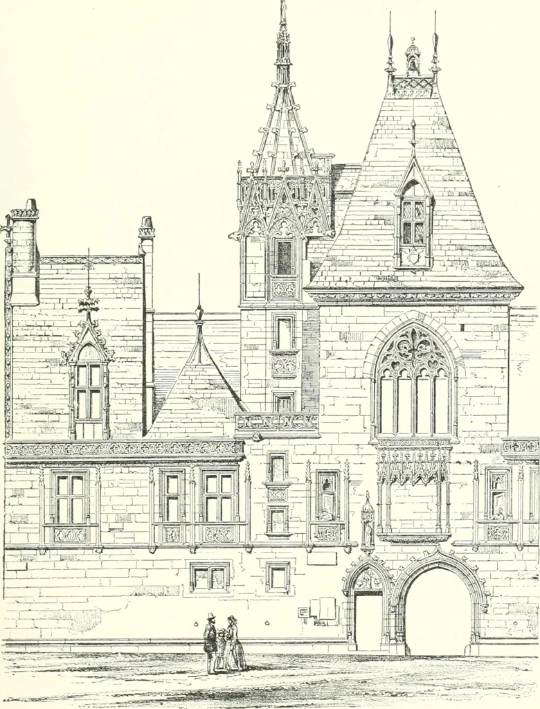 An illustration from A dictionary of architecture and building : biographical, historical, and descriptive, 1902, leaf 392