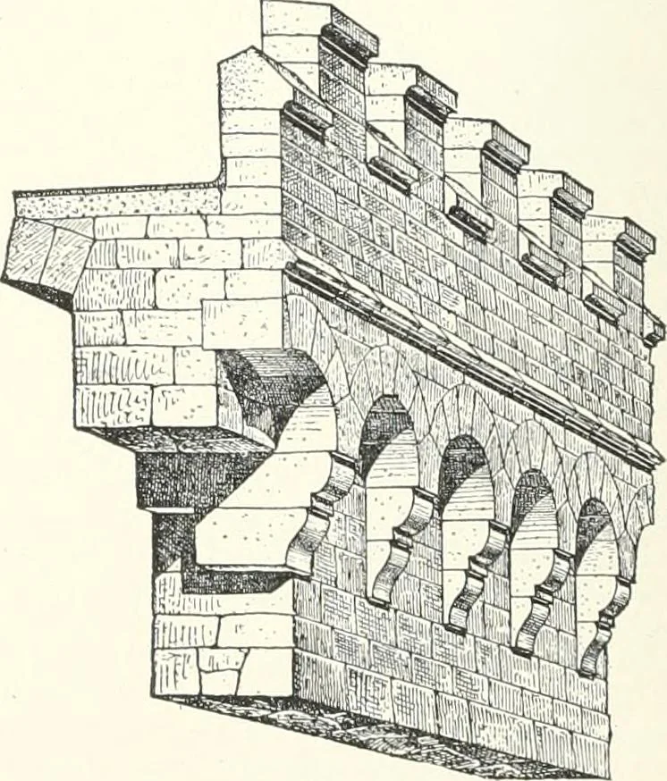 An illustration from A dictionary of architecture and building : biographical, historical, and descriptive, 1902, leaf 399