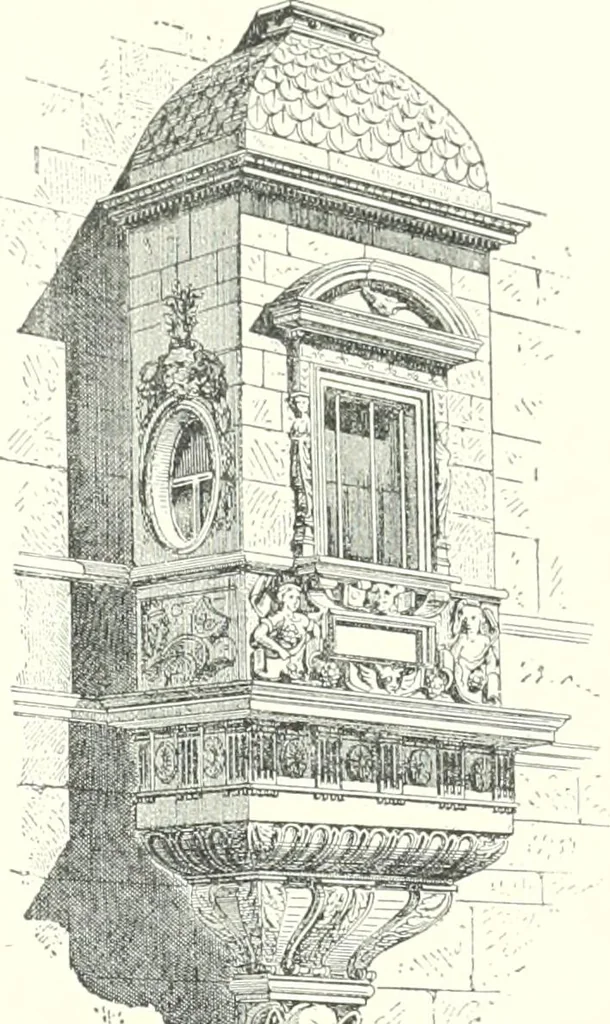 An illustration from A dictionary of architecture and building : biographical, historical, and descriptive, 1902, leaf 402
