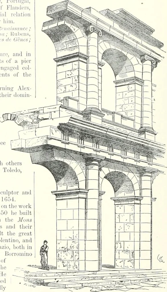 An illustration from A dictionary of architecture and building : biographical, historical, and descriptive, 1902, leaf 41