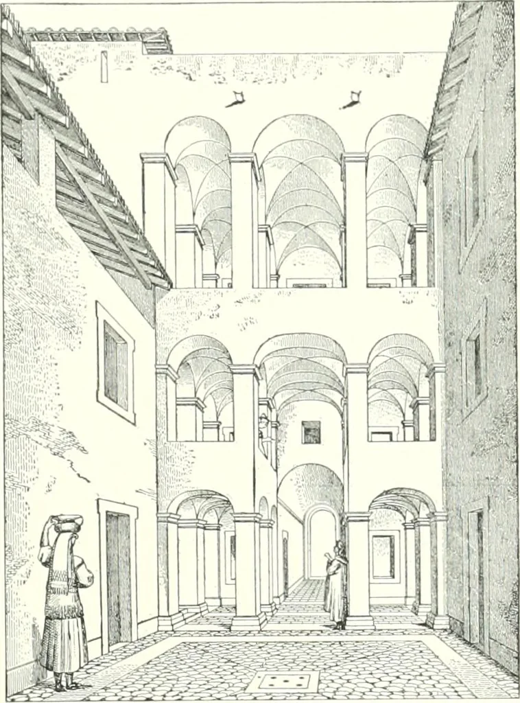 An illustration from A dictionary of architecture and building : biographical, historical, and descriptive, 1902, leaf 416
