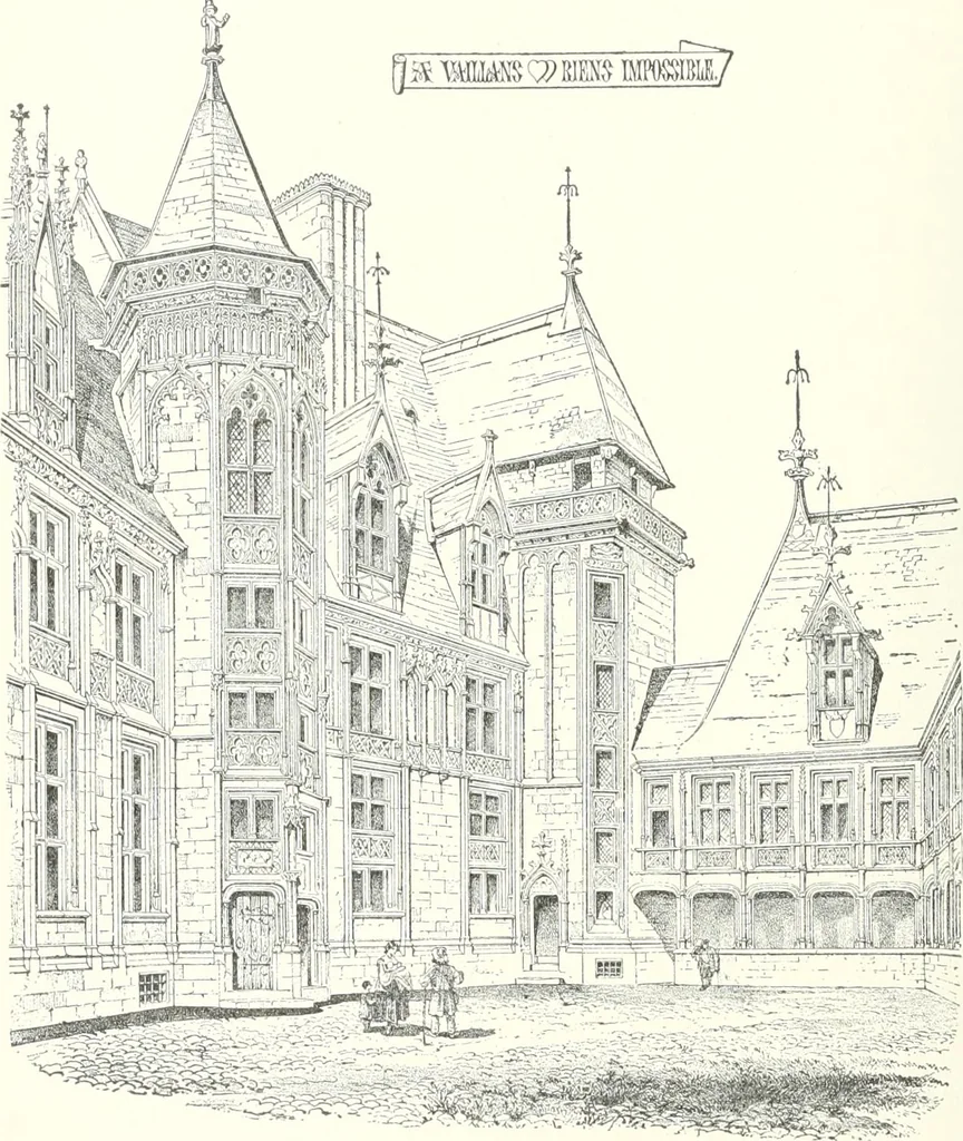 An illustration from A dictionary of architecture and building : biographical, historical, and descriptive, 1902, leaf 417