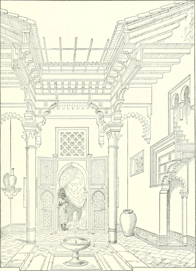An illustration from A dictionary of architecture and building : biographical, historical, and descriptive, 1902, leaf 418
