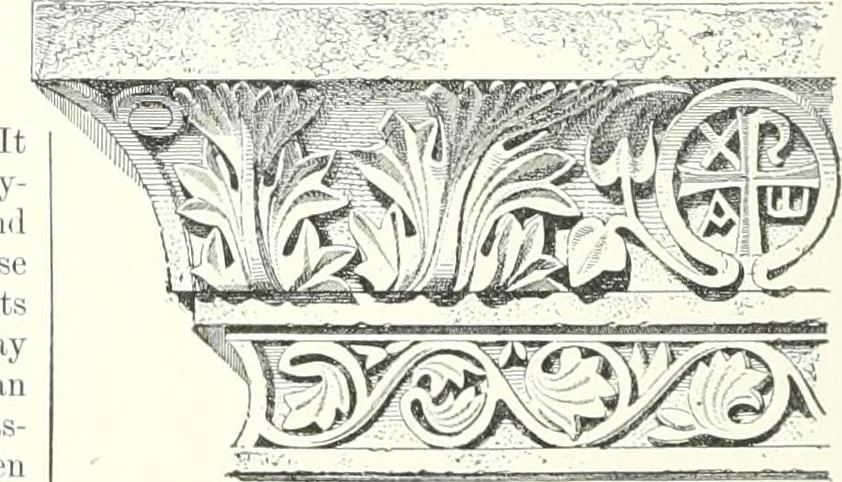 An illustration from A dictionary of architecture and building : biographical, historical, and descriptive, 1902, leaf 435