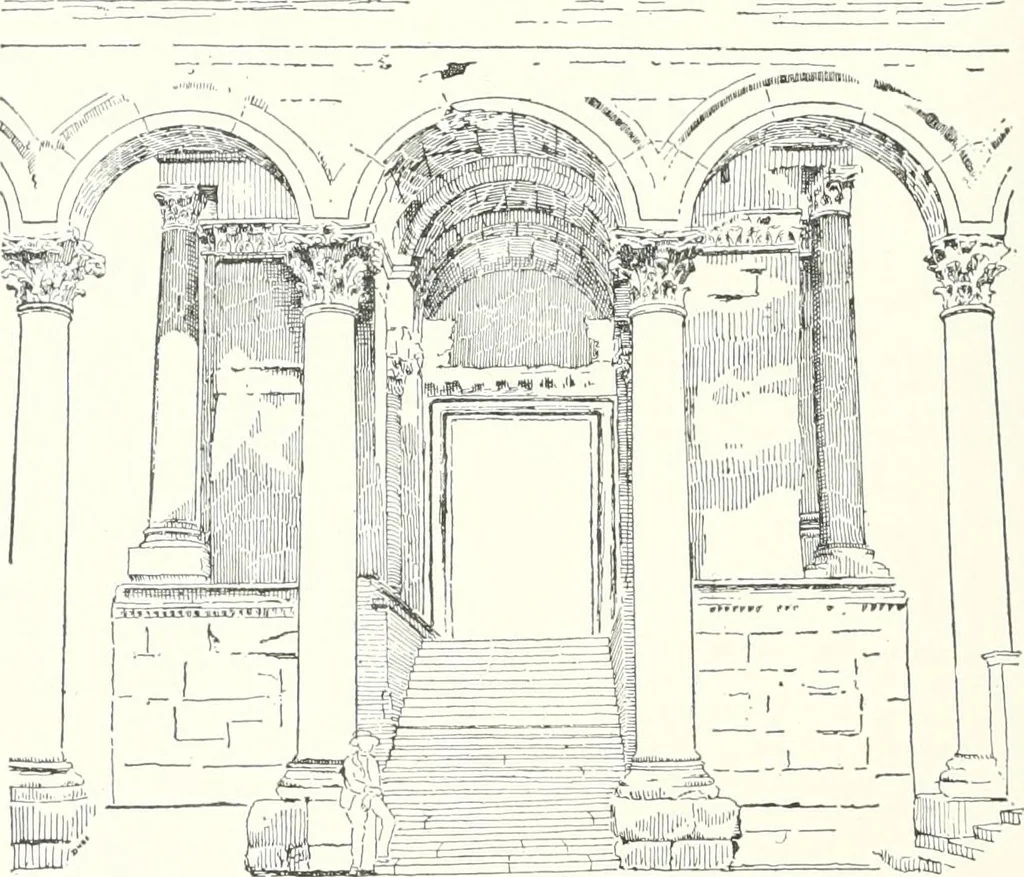 An illustration from A dictionary of architecture and building : biographical, historical, and descriptive, 1902, leaf 439