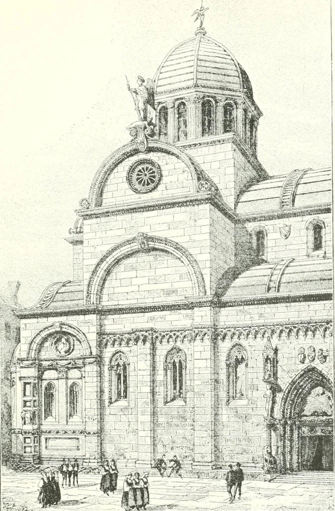 An illustration from A dictionary of architecture and building : biographical, historical, and descriptive, 1902, leaf 440