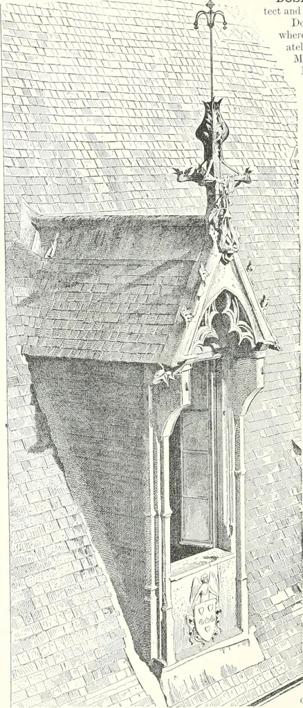 An illustration from A dictionary of architecture and building : biographical, historical, and descriptive, 1902, leaf 477