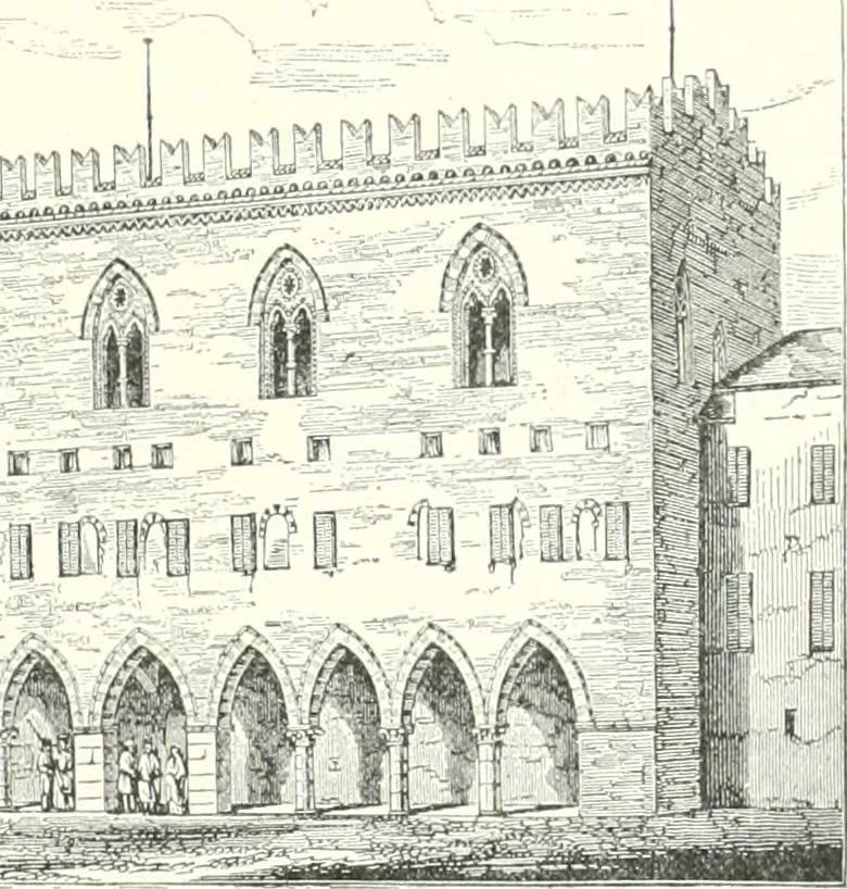 An illustration from A dictionary of architecture and building : biographical, historical, and descriptive, 1902, leaf 490