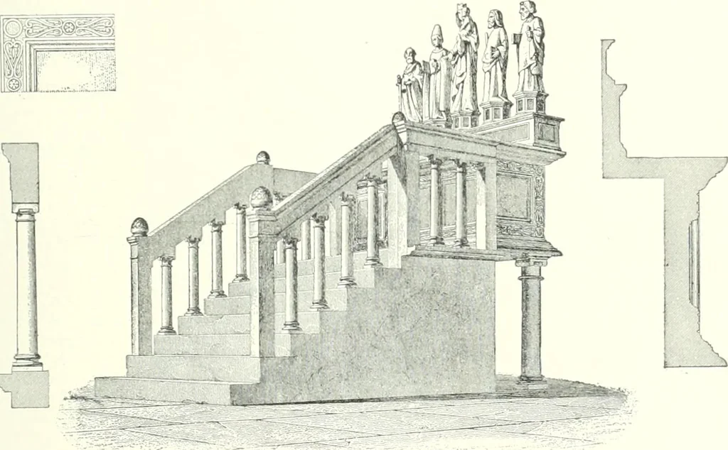 An illustration from A dictionary of architecture and building : biographical, historical, and descriptive, 1902, leaf 50