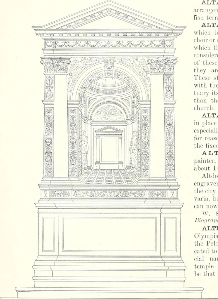 An illustration from A dictionary of architecture and building : biographical, historical, and descriptive, 1902, leaf 51