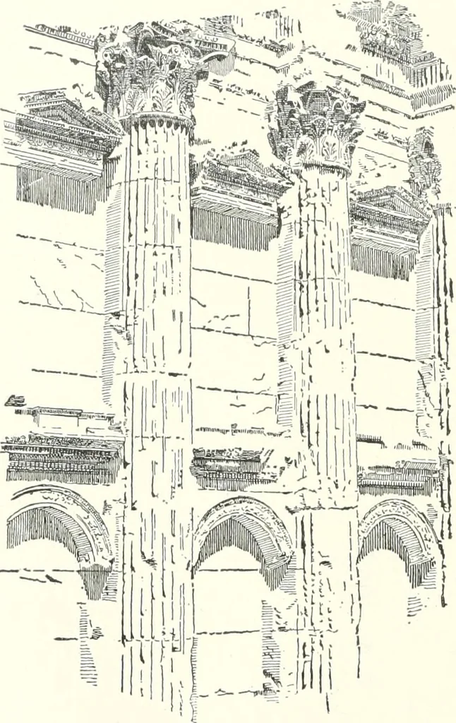 An illustration from A dictionary of architecture and building : biographical, historical, and descriptive, 1902, leaf 523