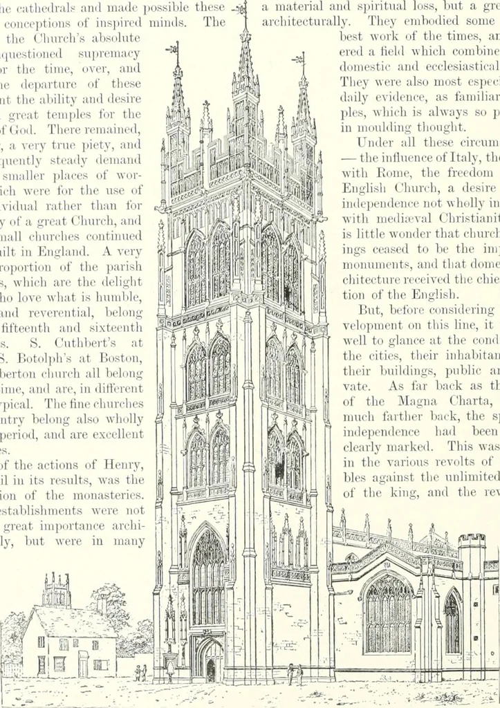 An illustration from A dictionary of architecture and building : biographical, historical, and descriptive, 1902, leaf 541