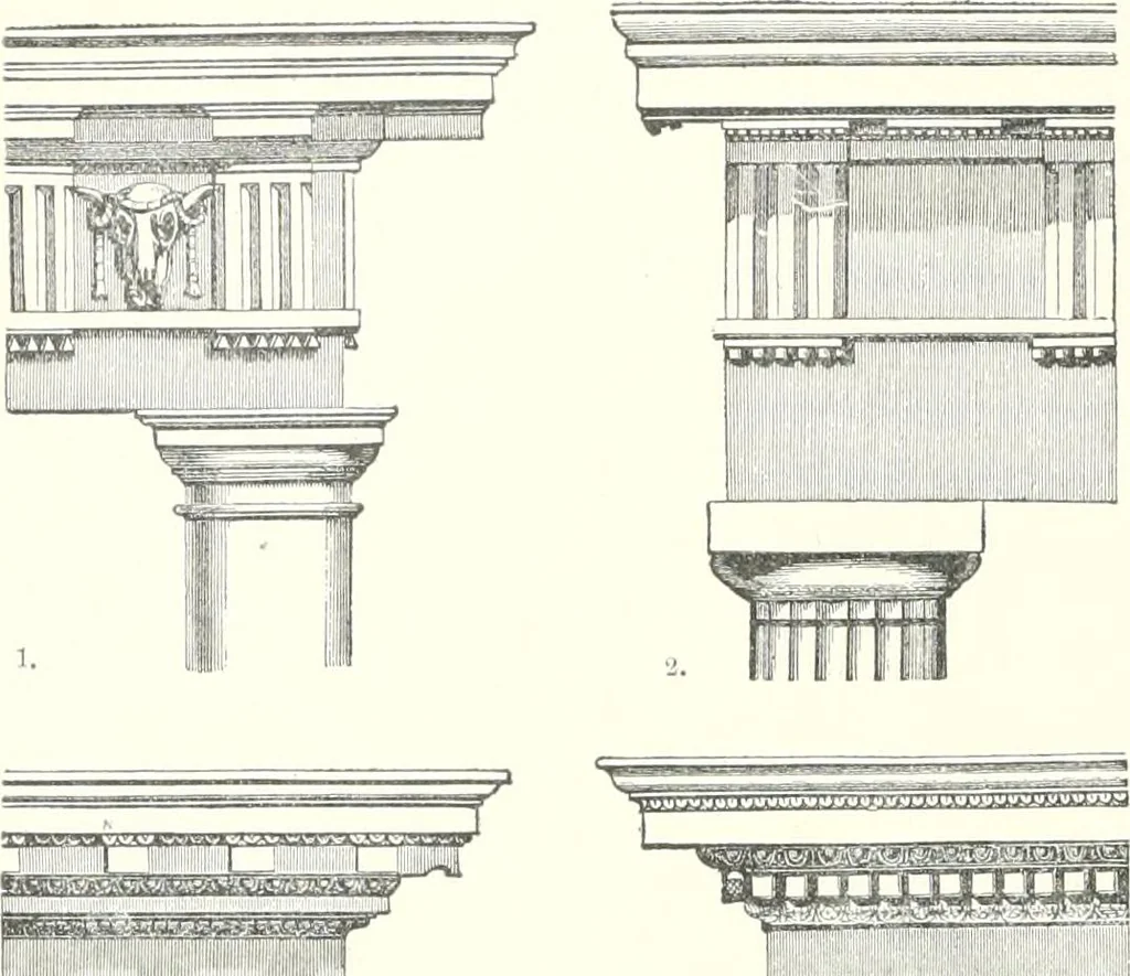 An illustration from A dictionary of architecture and building : biographical, historical, and descriptive, 1902, leaf 547