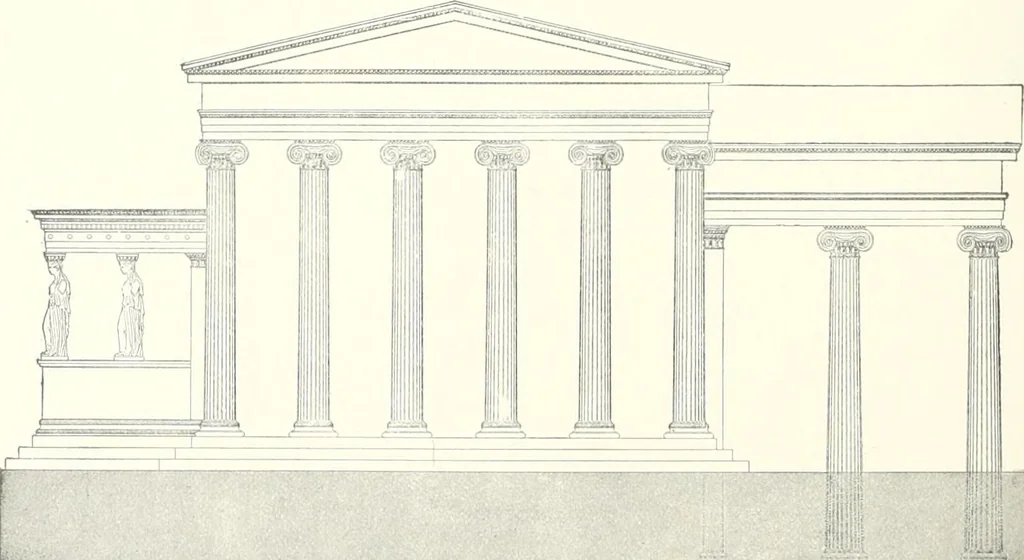 An illustration from A dictionary of architecture and building : biographical, historical, and descriptive, 1902, leaf 551