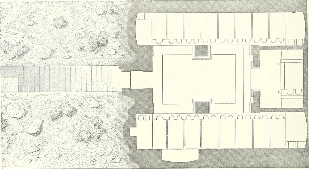 An illustration from A dictionary of architecture and building : biographical, historical, and descriptive, 1902, leaf 555