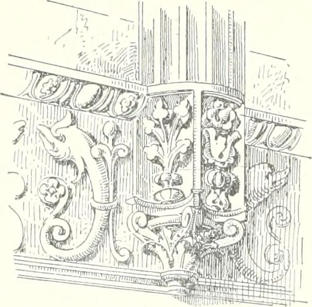 An illustration from A dictionary of architecture and building : biographical, historical, and descriptive, 1902, leaf 73