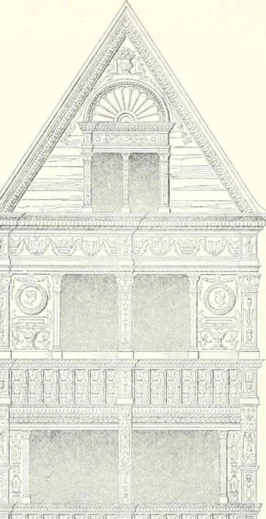 An illustration from A dictionary of architecture and building : biographical, historical, and descriptive, 1902, leaf 73
