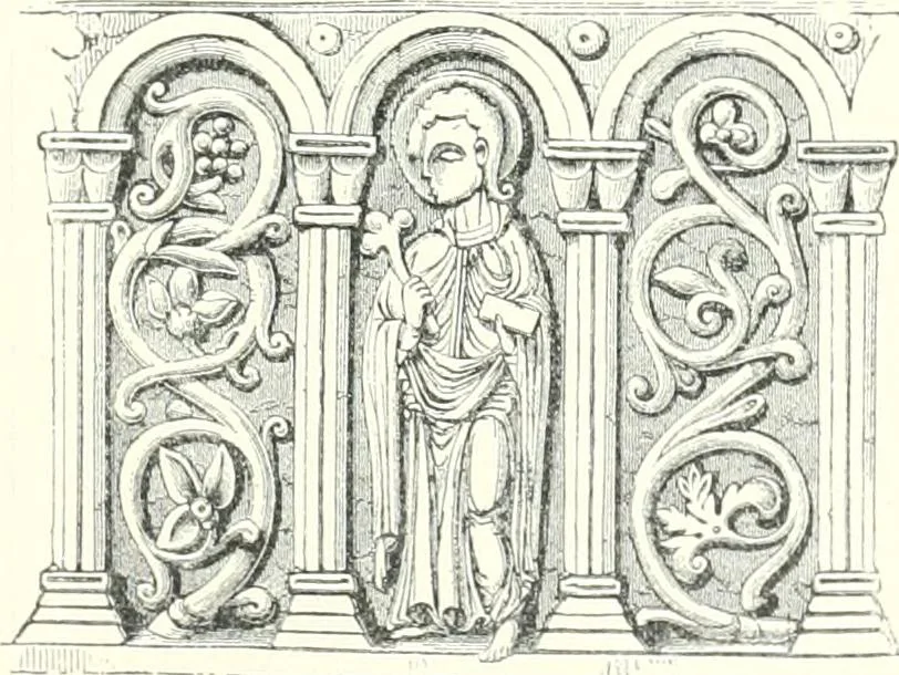 An illustration from A dictionary of architecture and building : biographical, historical, and descriptive, 1902, leaf 74
