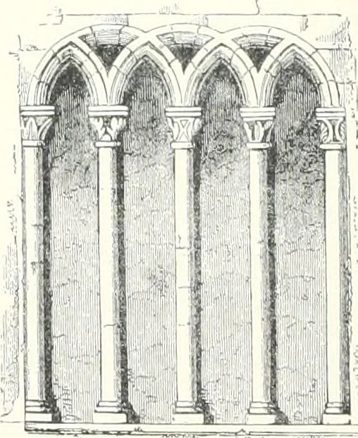 An illustration from A dictionary of architecture and building : biographical, historical, and descriptive, 1902, leaf 75