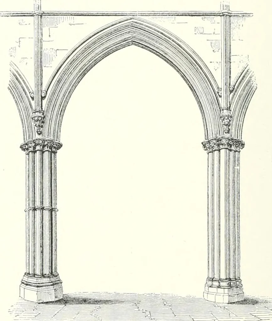 An illustration from A dictionary of architecture and building : biographical, historical, and descriptive, 1902, leaf 77