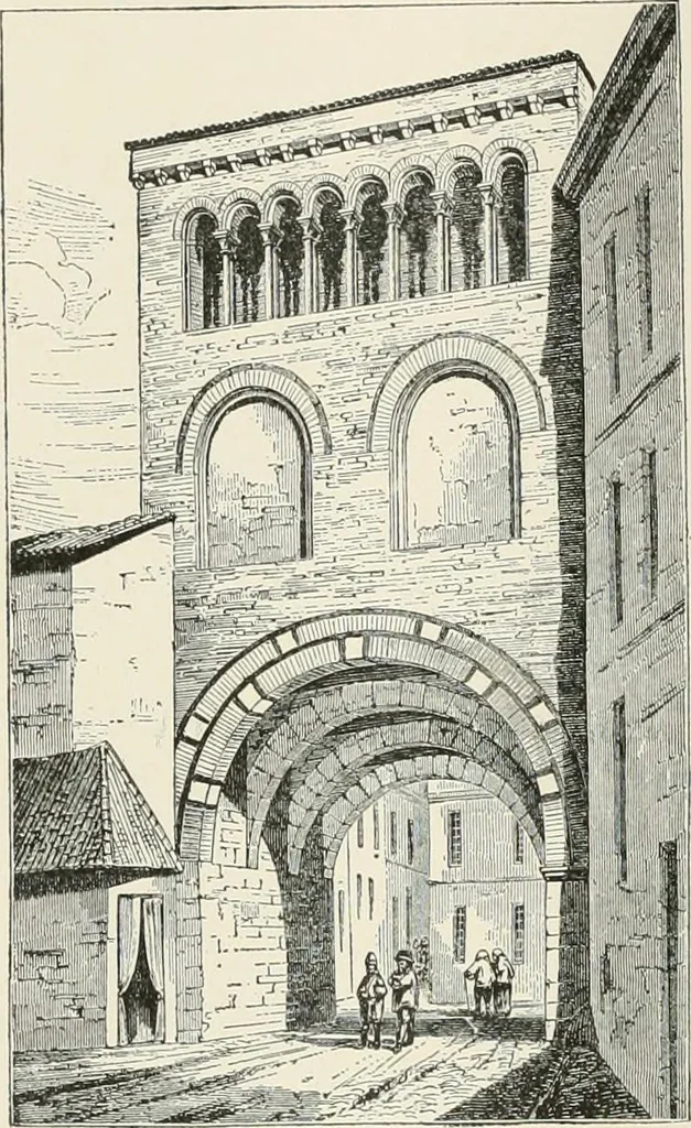 An illustration from A dictionary of architecture and building : biographical, historical, and descriptive, 1902, leaf 126