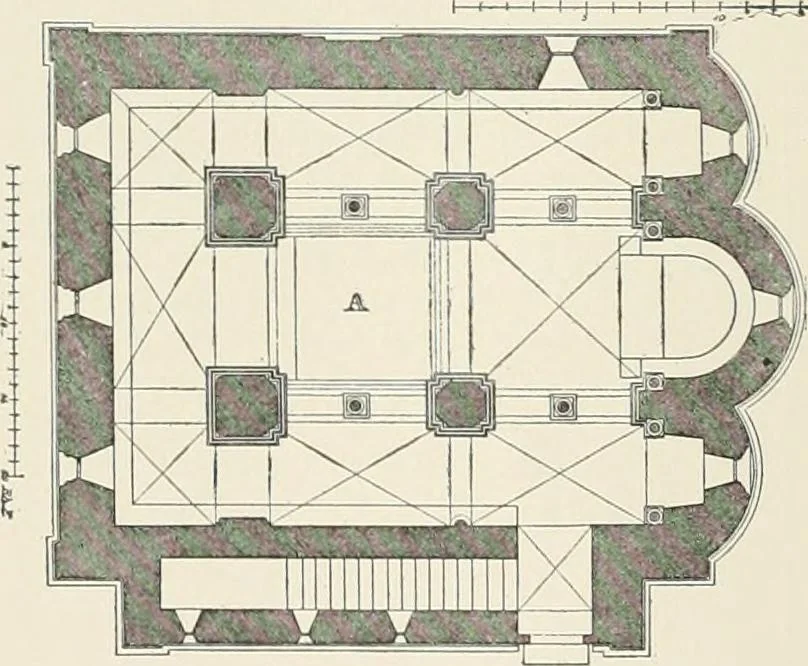 An illustration from A dictionary of architecture and building : biographical, historical, and descriptive, 1902, leaf 142