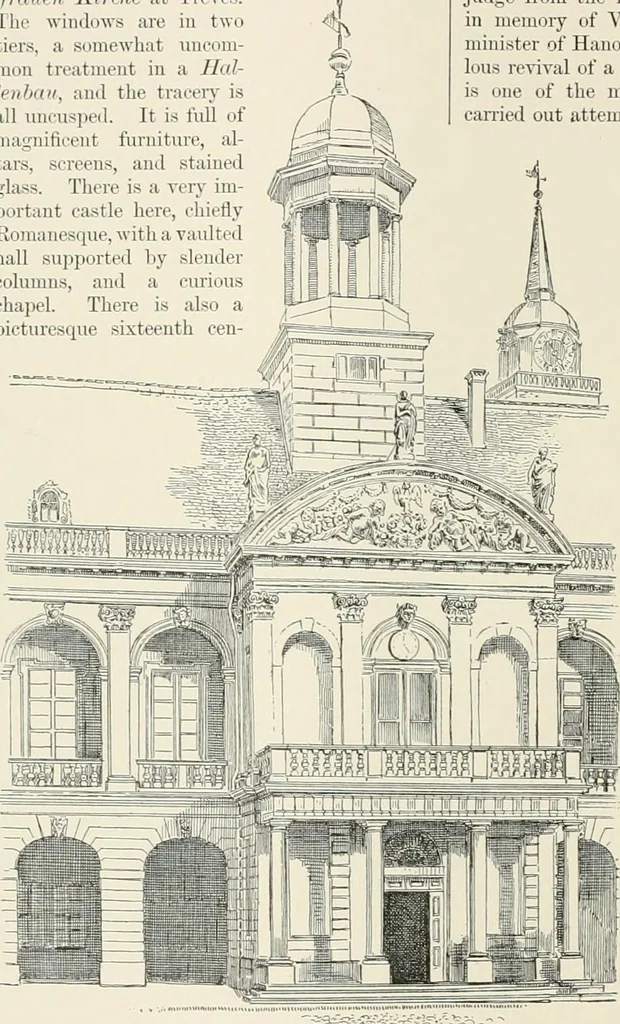 An illustration from A dictionary of architecture and building : biographical, historical, and descriptive, 1902, leaf 148